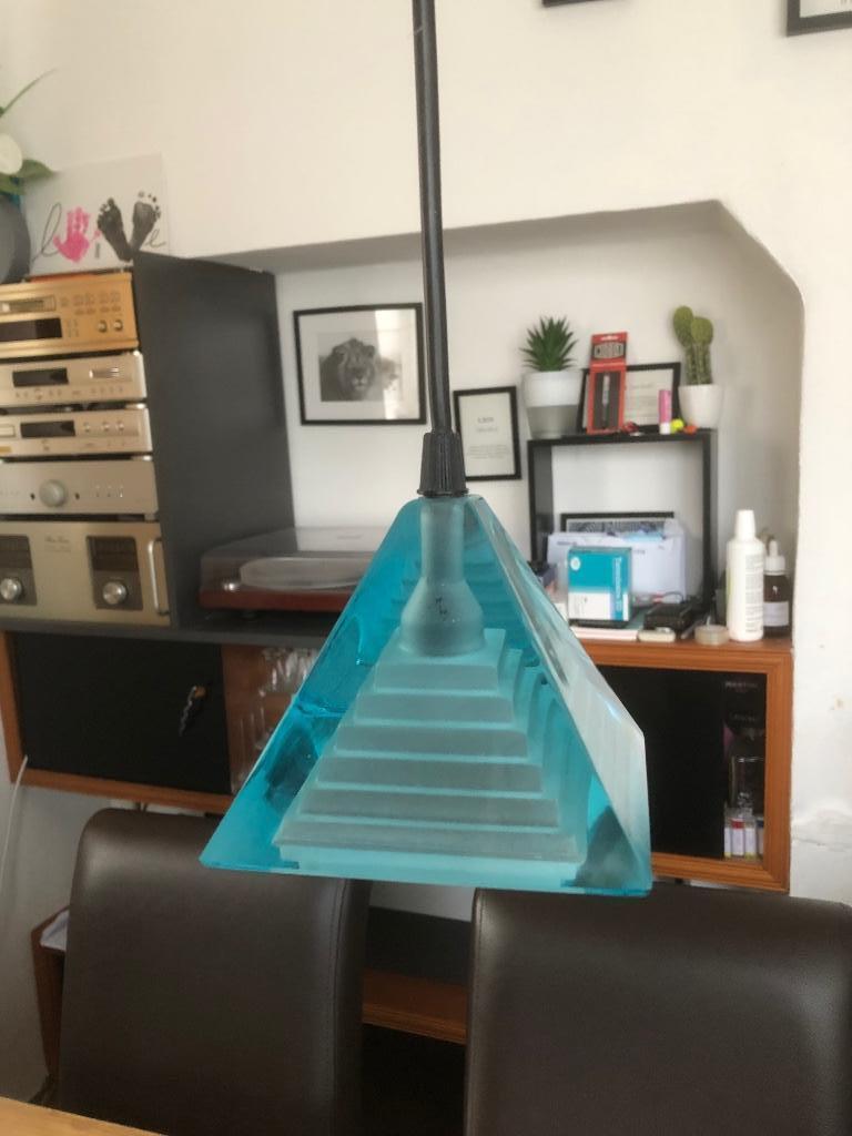 Lustre en suspension, Maison & Meubles, Lampes | Lustres, Enlèvement, Comme neuf, Verre