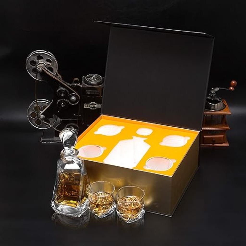 KANARS karaf en whiskyglazen SNELLE GRATIS LEVERING, Verzenden