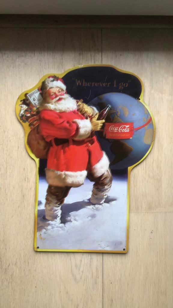 Reclamebord Coca-Cola., Ophalen, Zo goed als nieuw, Reclamebord