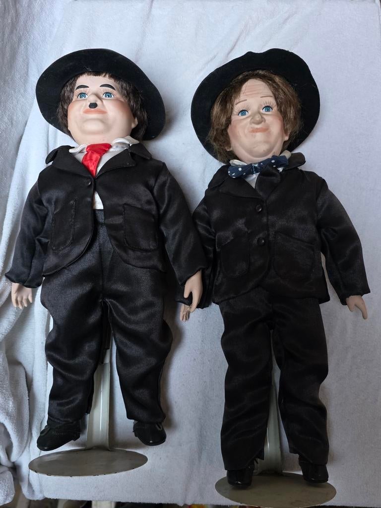 Stan Laurel en Oliver Hardy figuren van 40 cm., Ophalen of Verzenden