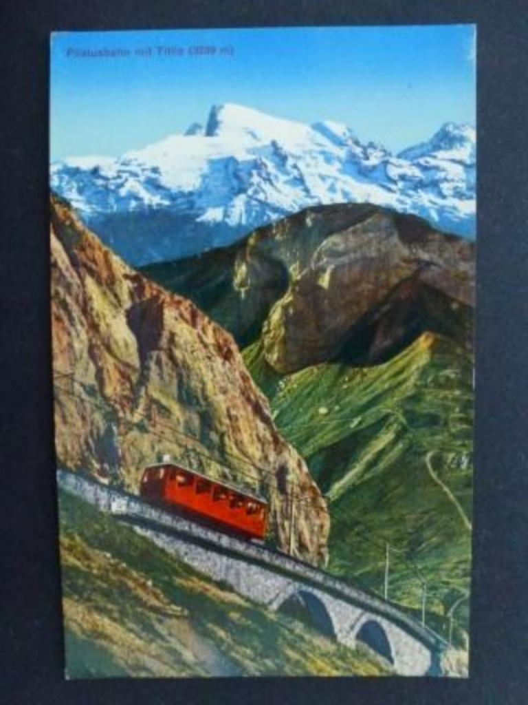 Pilatusbahn mit Titlis Zwitserland, Verzamelen, Verzenden, Ongelopen, Overig Europa