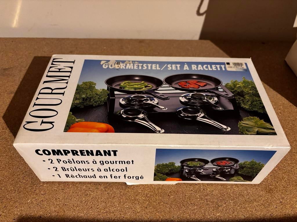 Set à raclette gourmet 2 personnes – neuf en boîte, Enlèvement, Neuf