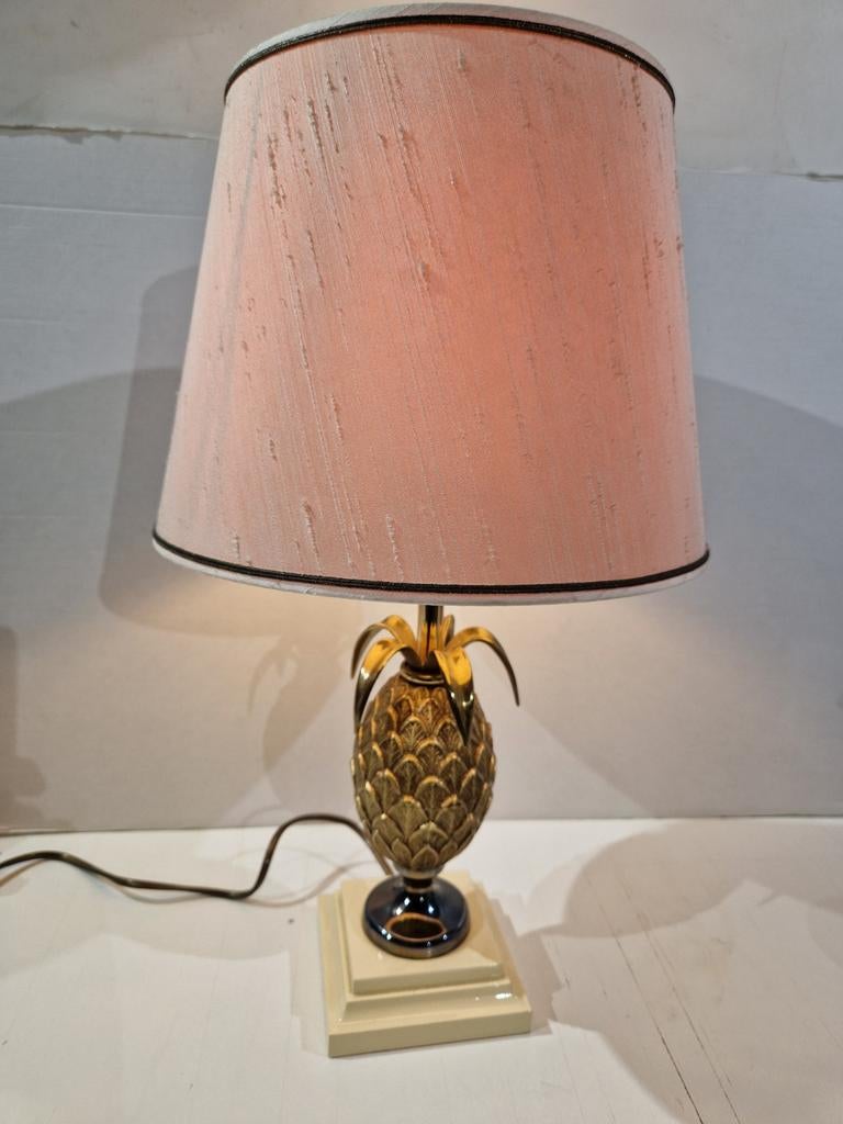 Ananas tafellamp , pineapple lamp , hollywood Regency, Ophalen of Verzenden