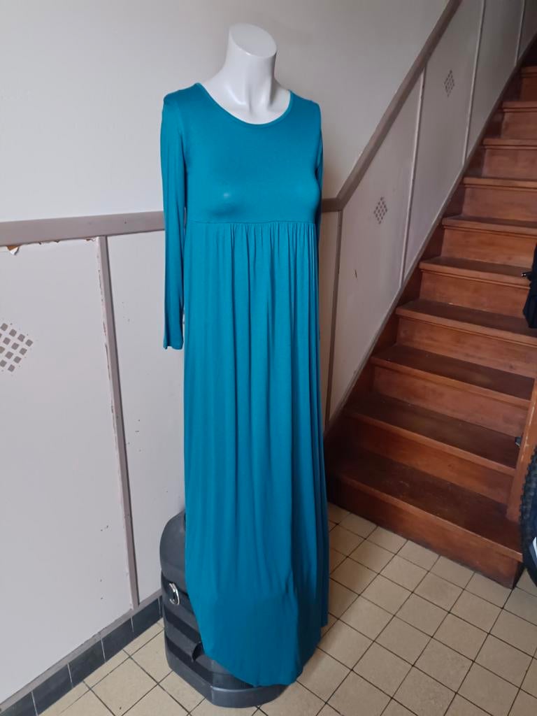 Lange jurk in viscose 38, Kleding | Dames, Maat 38/40 (M), Jurk, Nieuw, Verzenden