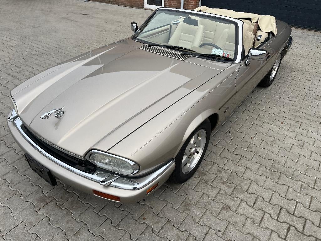 Jaguar XJS 4.0 2+2 cabriolet 1995, Autos, Cuir, Argent ou Gris, Achat, Beige