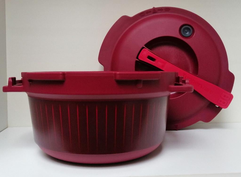 Tupperware™ « Micro Minute - Casserole Pression » rouge, Envoi, Neuf, Autres matériaux, Casserole ou Cocotte-minute