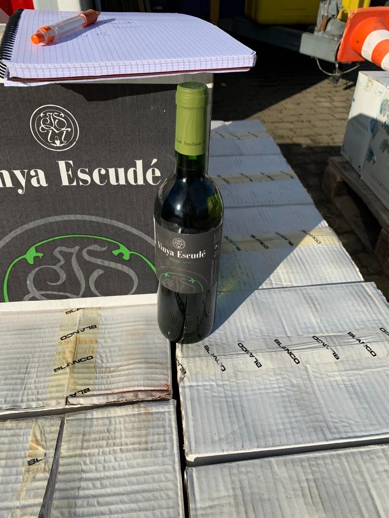 Vin blanc espagnol escude 2010  165 stuks   4 €, Collections, Vins, Neuf, Vin blanc, Enlèvement, Espagne