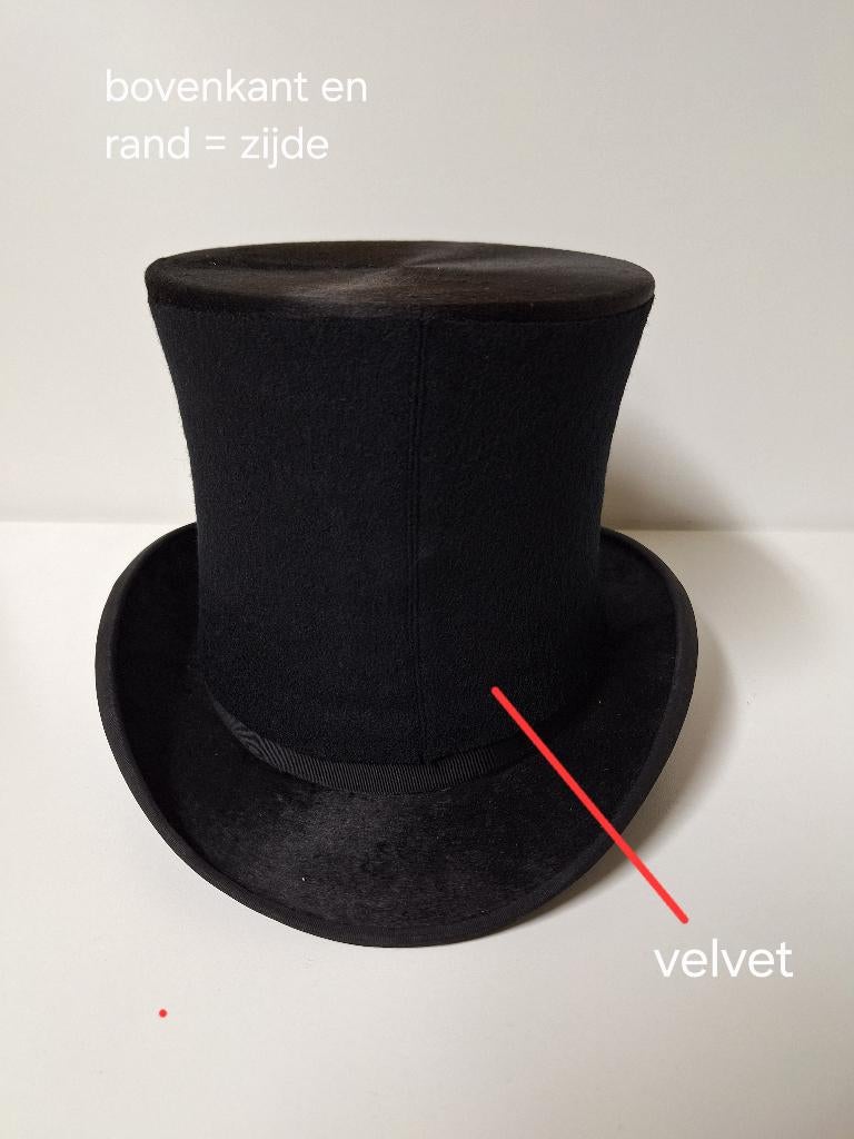 Antieke Engelse hoge hoed, Antiek en Kunst, Ophalen of Verzenden