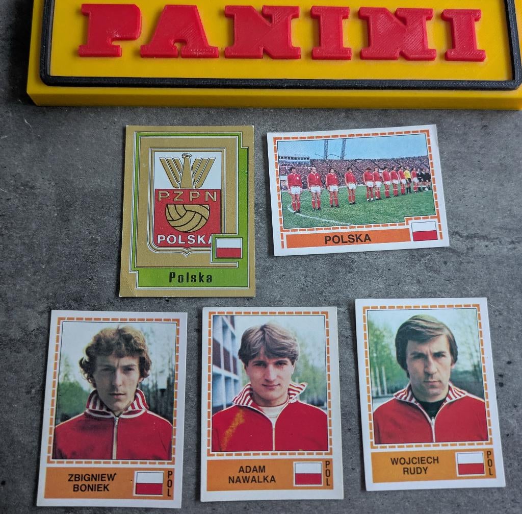 PANINI VOETBAL STICKERS EUROPA 80 POLSKA 5x zeldzaam, Hobby en Vrije tijd, Stickers en Plaatjes, Nieuw, Verzenden