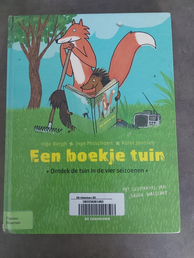 Inge Misschaert - Een boekje tuin:ontdek de 4 seizoenen, Boeken, Kinderboeken | Jeugd | onder 10 jaar, Zo goed als nieuw, Ophalen of Verzenden