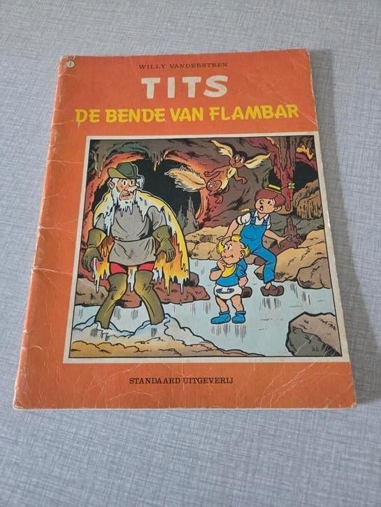 Tits 7, 1ste druk., Boeken, Gelezen, Willy Vandersteen, Eén stripboek, Ophalen of Verzenden
