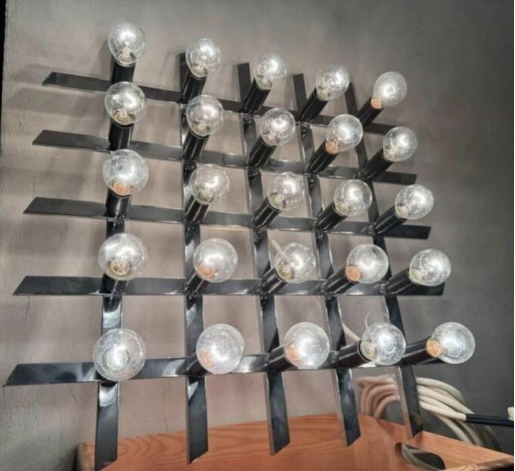vintage spage age wand plafondlamp chrome stukprijs, Ophalen, Huis en Inrichting