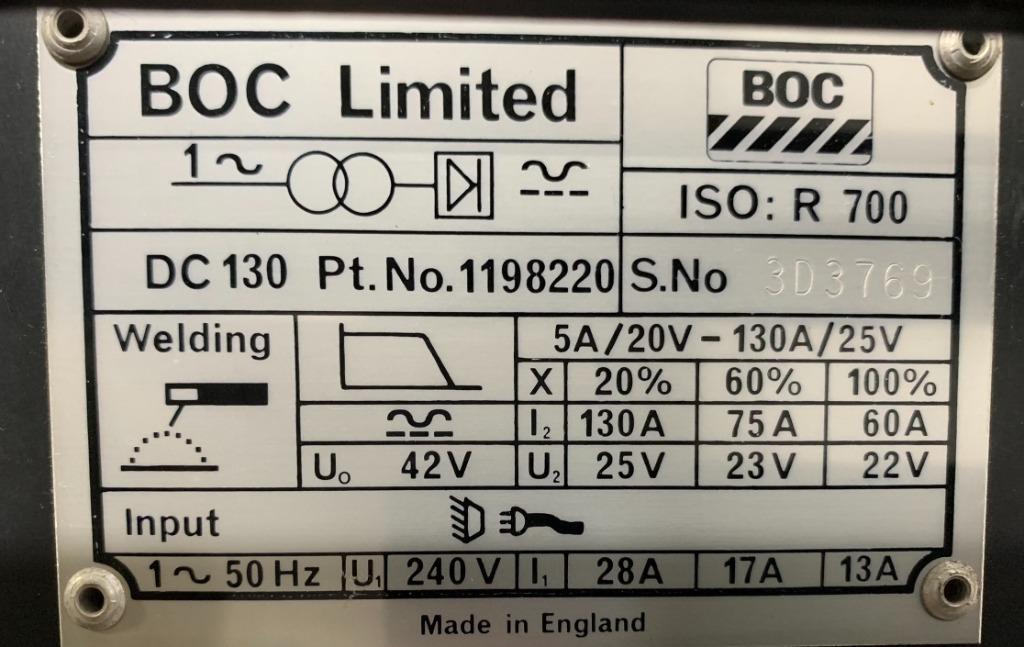 Lasapparaat BOC DC130 met toebehoren, Ophalen, Gebruikt