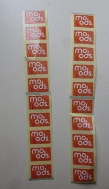10 stickers zegels Delhaize Moods sparen actie, Verzamelen, Supermarktacties, Ophalen of Verzenden