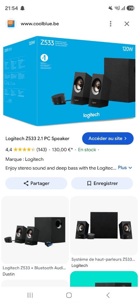 Enceintes logitech, Enlèvement ou Envoi, Utilisé, Enceintes stéréo, Logitech