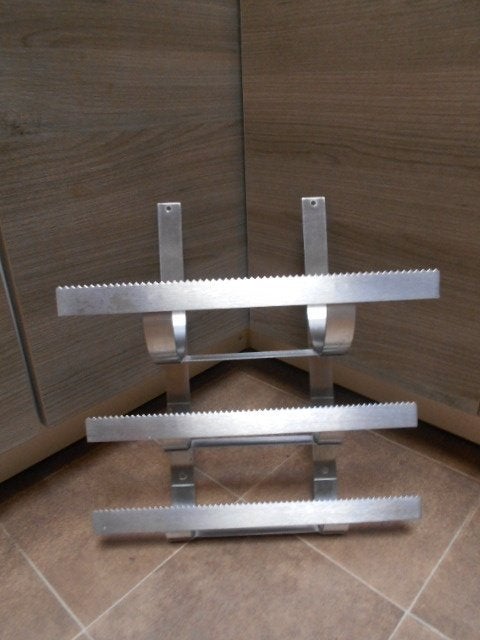Keuken-rek voor rollen, Huis en Inrichting, Ophalen of Verzenden, Zo goed als nieuw, Zilver, Metaal