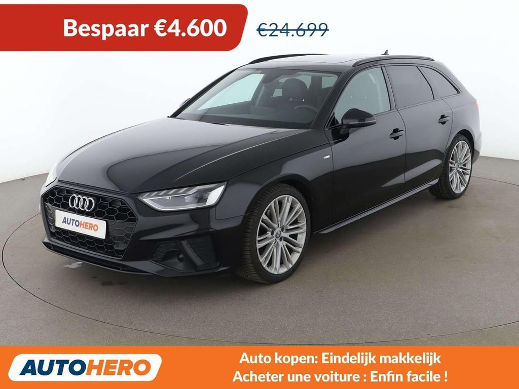 Audi A4 30 TDI Mild-Hybrid S line (bj 2020, automaat), Euro 6, 136 pk, A4, Zwart