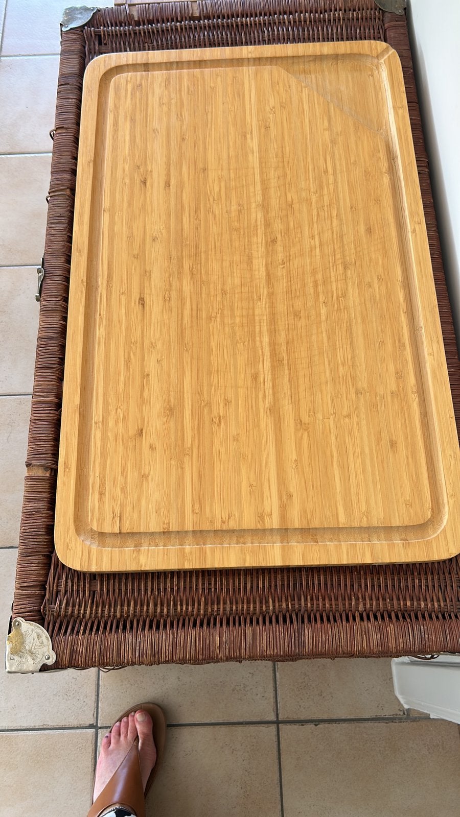 Houten dienblad, Huis en Inrichting, Ophalen, Gebruikt, Snijplank