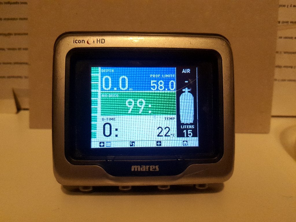 MARES ICON HD + SONDE, Sports nautiques & Bateaux, Enlèvement, Utilisé, Ordinateur de plongée