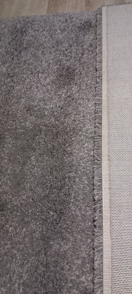 Wollen tapijt kleur taupe, Ophalen, Gebruikt, Past in elk interieur, 200 cm of meer
