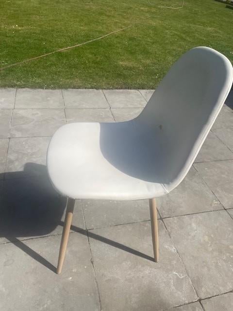 Set van 6 stoelen, Huis en Inrichting, Ophalen, Gebruikt, Wit, Vijf, Zes of meer stoelen