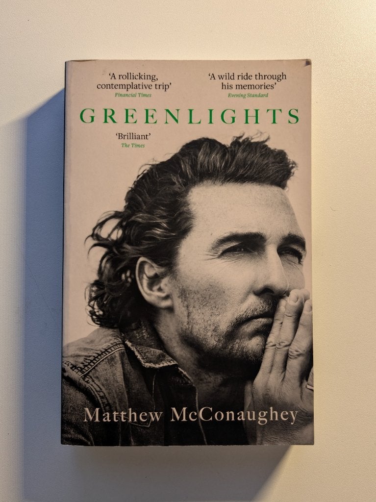 Greenlights - Boek van Matthew McConaughey (Engels), Gelezen, Ophalen of Verzenden, Film, Tv en Media, Matthew McConaughey
