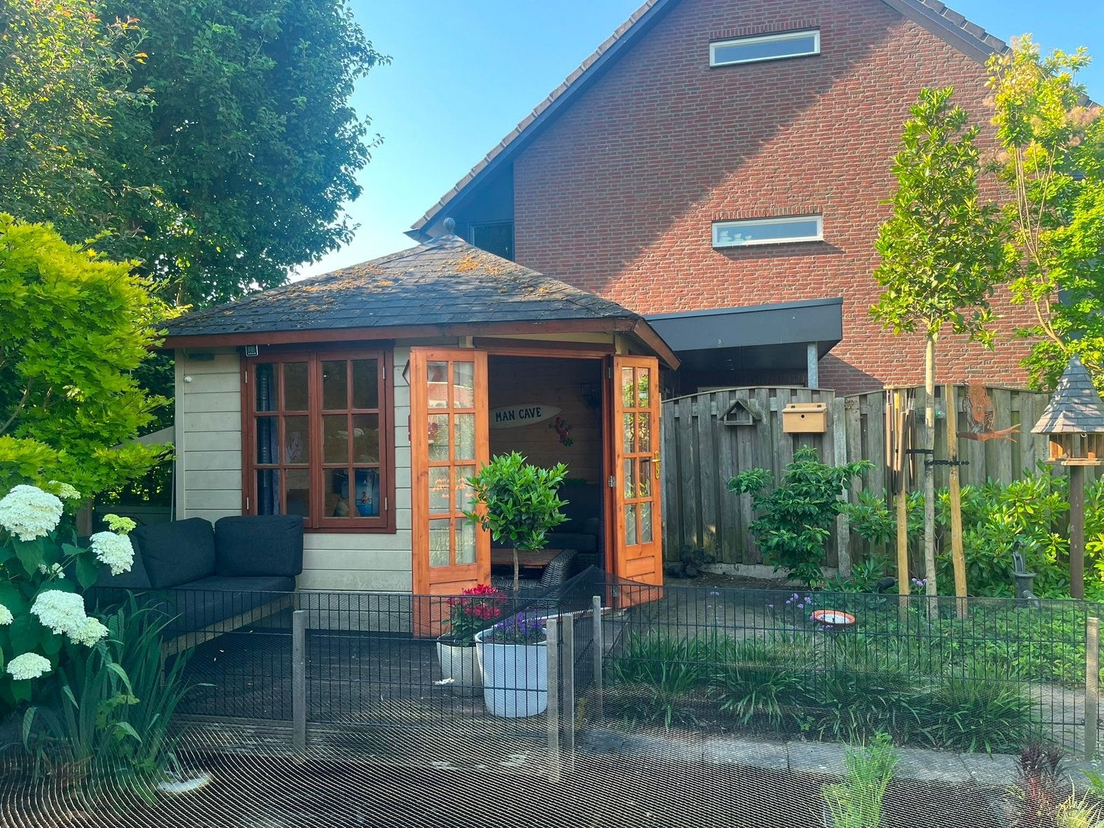 Lugarde tuinhuis/blokhut, Tuin en Terras, Tuinhuizen, Ophalen, Gebruikt, Hout, Blokhut