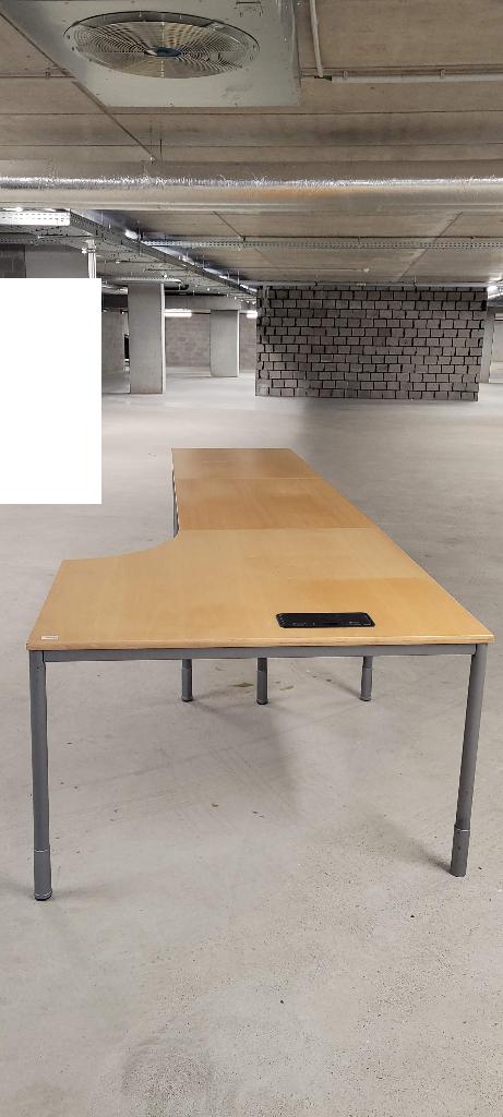 hoekbureau en 2x bureau, Ophalen, Gebruikt, Hout, Hoekbureau
