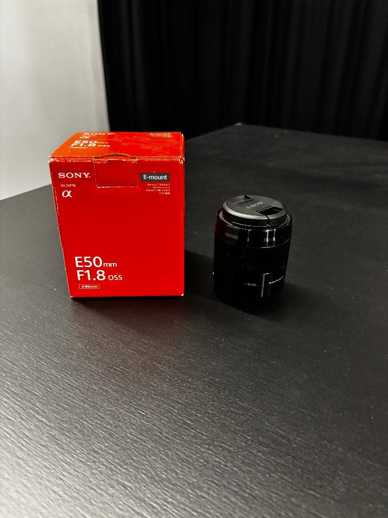 Sony E 50mm F1.8 OSS (SEL50F18, met doos), TV, Hi-fi & Vidéo, Autofocus, Monture Sony E, Lentille standard, Utilisé