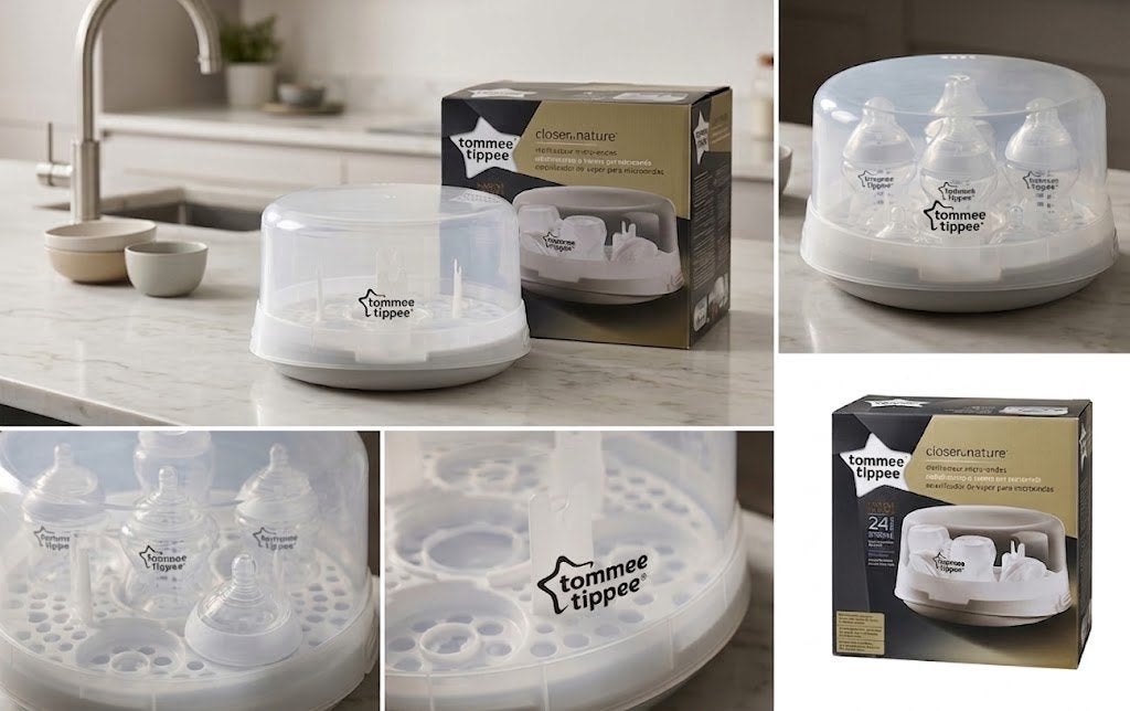 Stérilisateur biberon Tommy Tippee, Portable, Stérilisateur, Comme neuf, Enlèvement