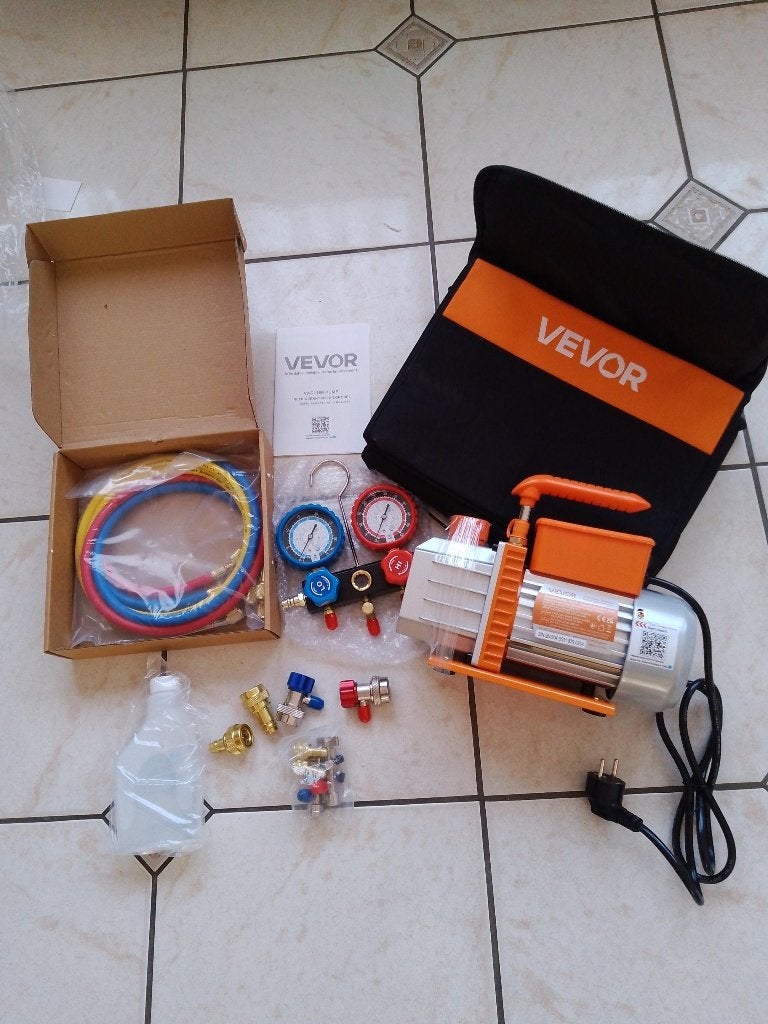 Kit pompe à vide climatisation 127 L/min convient au R32, Bricolage & Construction, Enlèvement