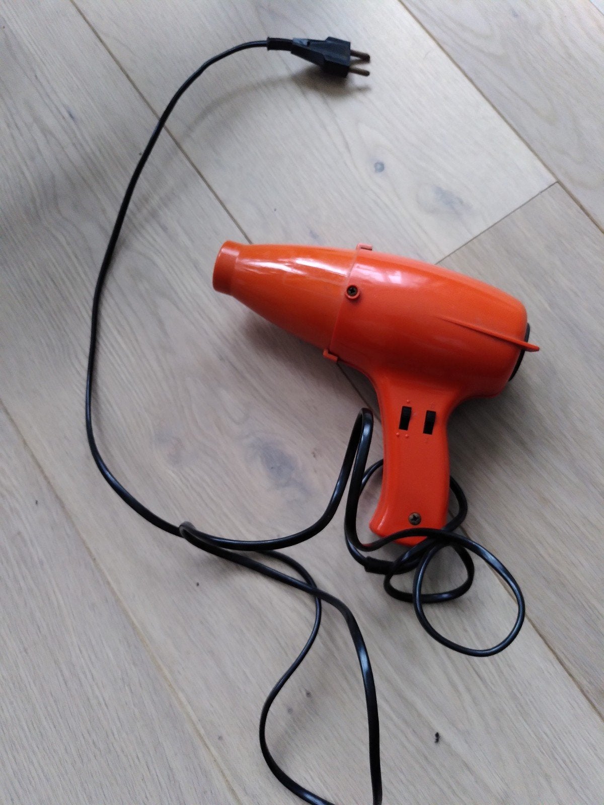Vintage oranje haardroger - Moulinex - werkend, Electroménager, Enlèvement
