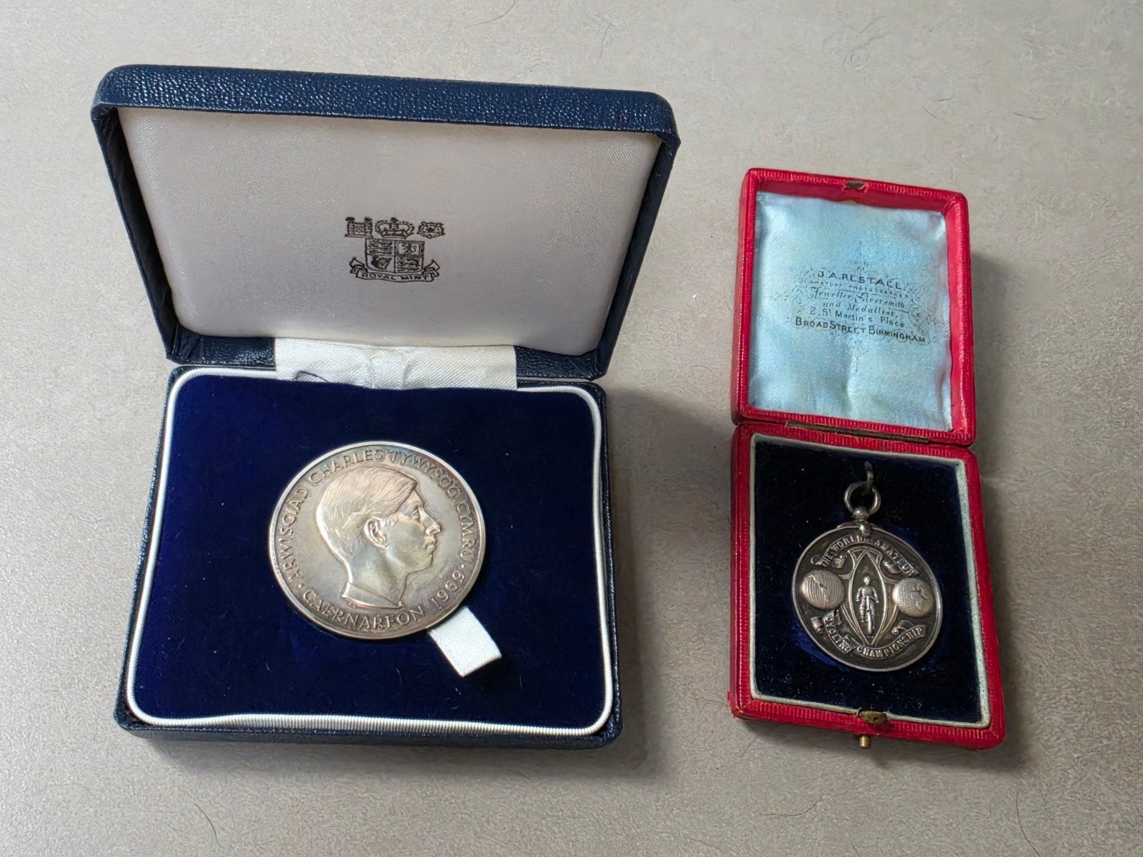 2 medailles zilver ( met zilverstempels ) zie foto's, Postzegels en Munten, Penningen en Medailles, Ophalen of Verzenden, Zilver