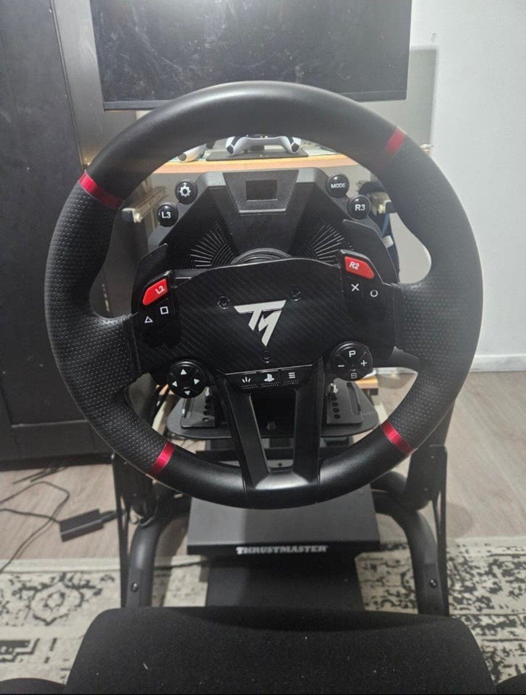 Thrustmaster T598 +load cell pedal, PlayStation 4, Ophalen of Verzenden, Zo goed als nieuw, Stuur of Pedalen