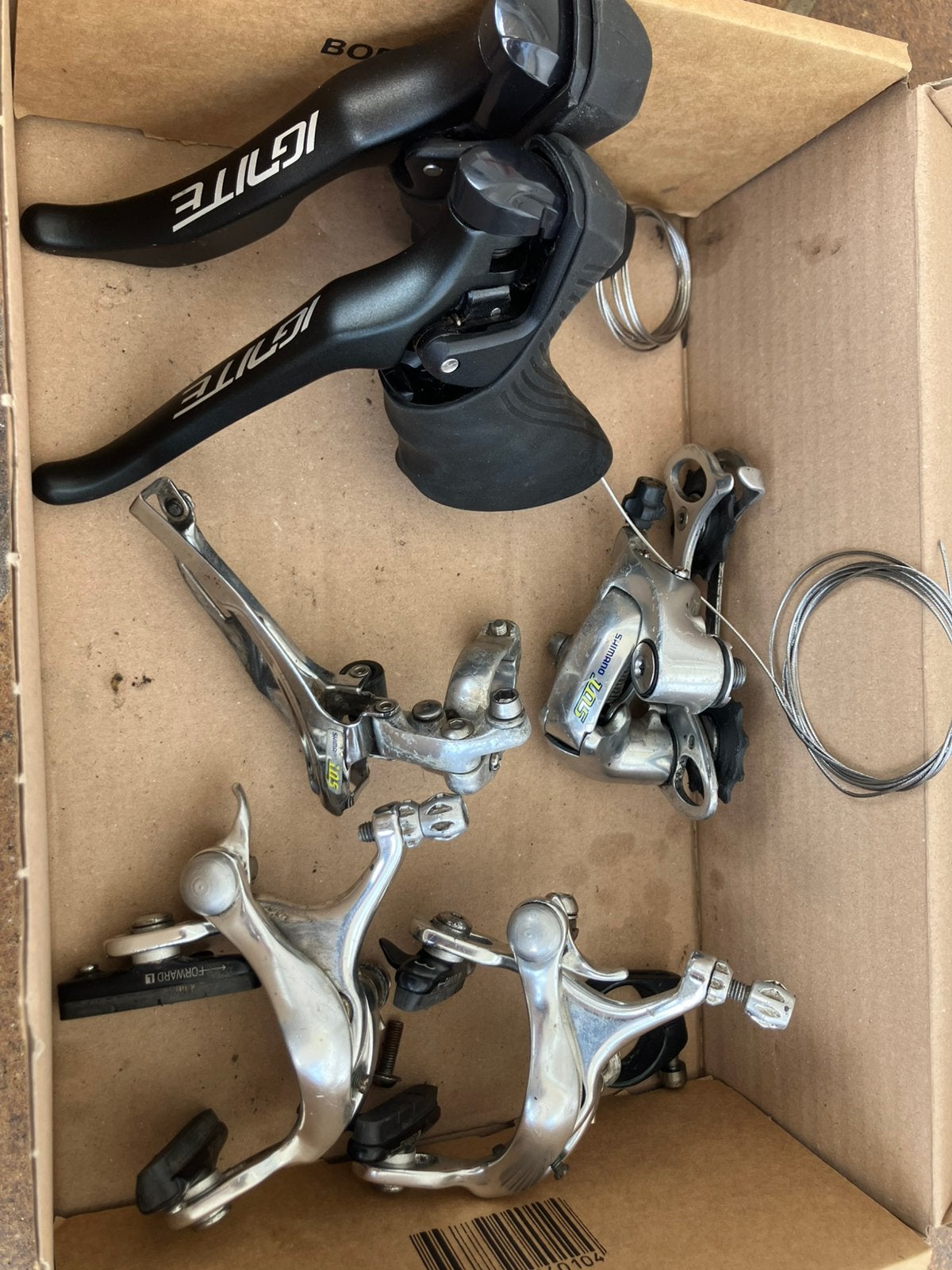 Groupe mixte Shimano 105/Sensah Ignite, Vélos & Vélomoteurs, Vélos Pièces, Utilisé, Autres types, Aluminium, Racefiets, Enlèvement ou Envoi