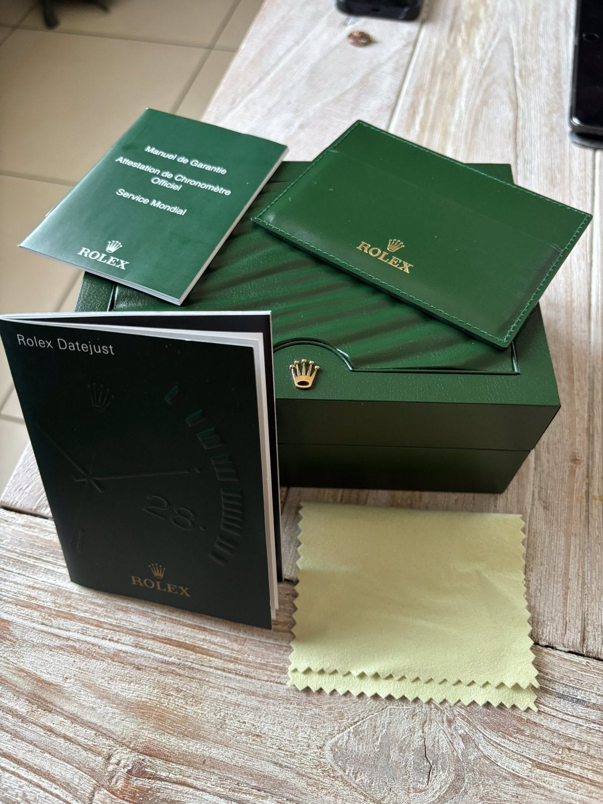 Rolex box met boekjes., Handtassen en Accessoires, Overige Accessoires, Ophalen of Verzenden