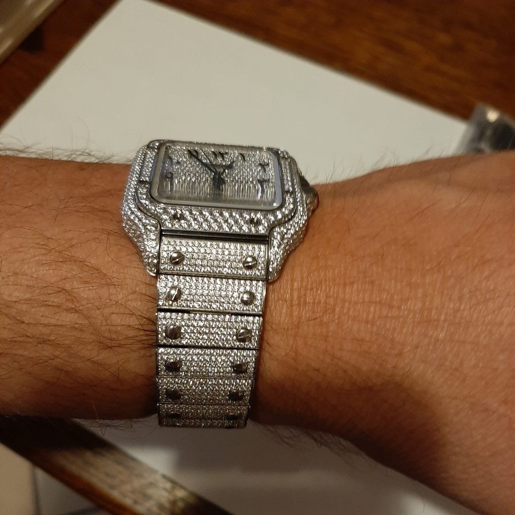 Cartier santos VVS, Bijoux, Sacs & Beauté, Montres | Hommes, Autres marques, Acier, Enlèvement, Acier