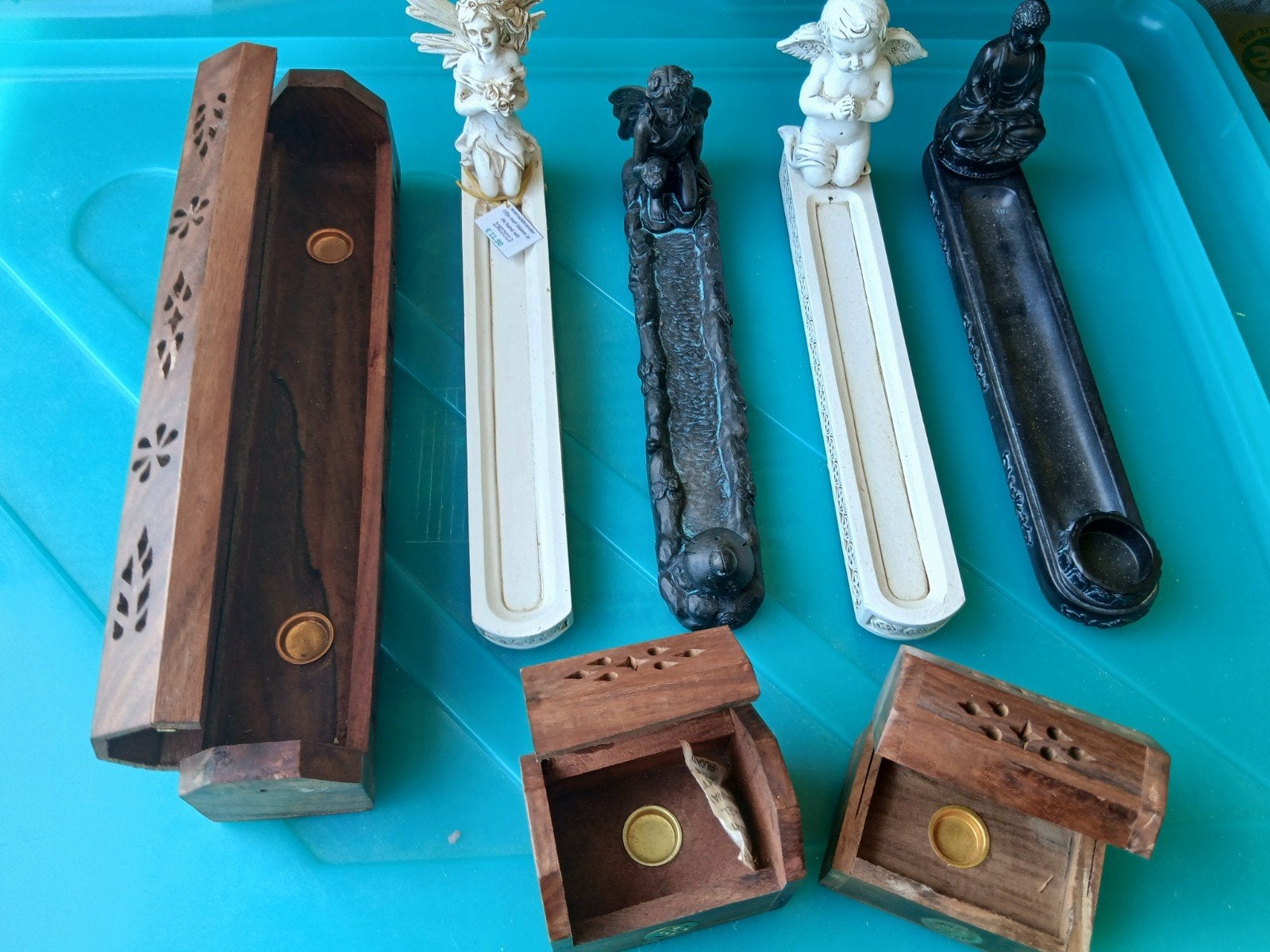 7 wierook houders, Ophalen