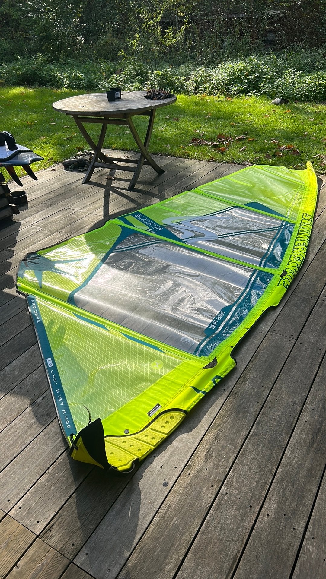 5.0 simmer style blacktip, Watersport en Boten, Ophalen, Gebruikt, Zeil