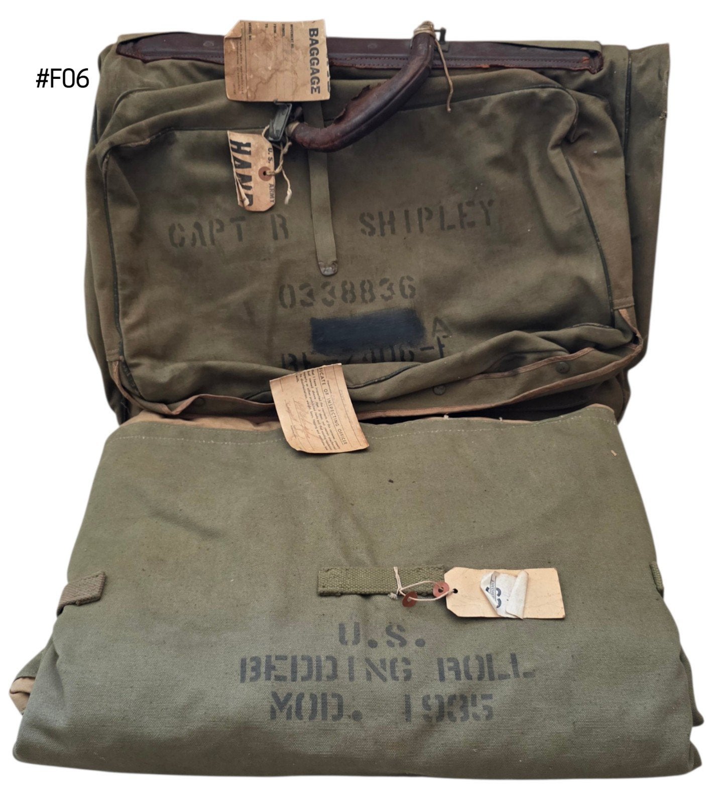 Sac à vêtements B-4 de la 6e division blindée américaine de, Enlèvement ou Envoi, Armée de terre, Vêtements ou Chaussures