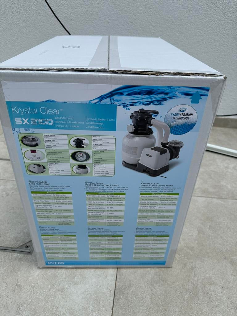 Intex sc2100 zandfilterpomp voor zwembad 6kube L, Ophalen, Zo goed als nieuw