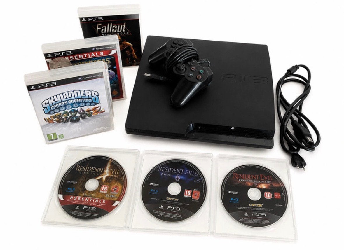 Playstation 3 Slim 320 GB + 6 spellen (3x Resident Evil), Games en Spelcomputers, Spelcomputers | Sony PlayStation 3, Ophalen of Verzenden