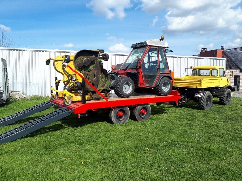 tracteur + tondeuse frontale grande largeur, Démarrage électrique, Enlèvement, 120 cm ou plus, Aebi