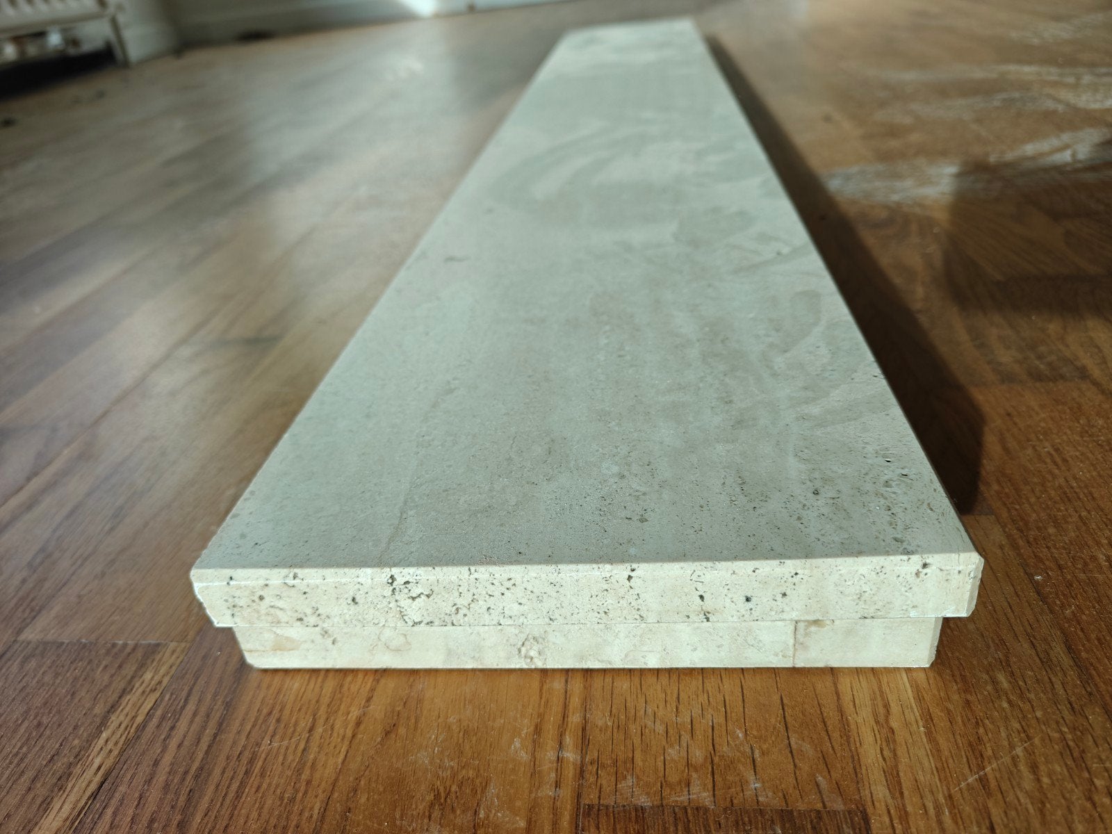Travertin tablet 20 x 129 cm, 60 cm ou plus, Enlèvement, Utilisé, Autres matériaux