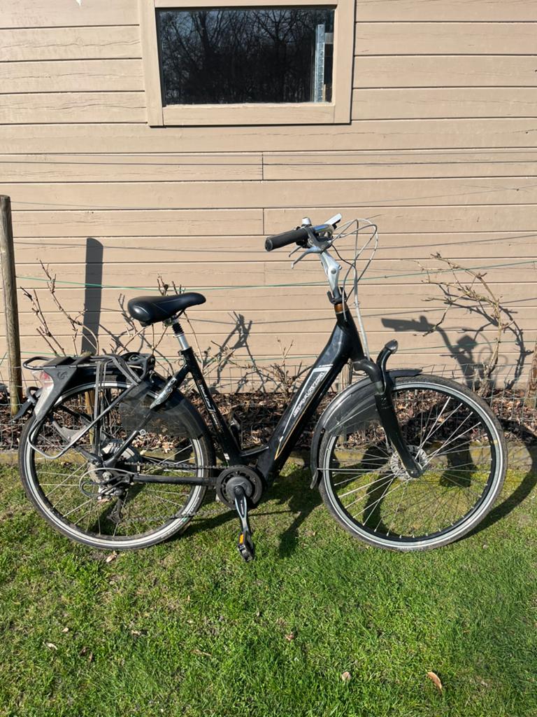 Sparta elektrische vrouwenfiets, Fietsen en Brommers, Elektrische fietsen, Ophalen, Zo goed als nieuw, Sparta