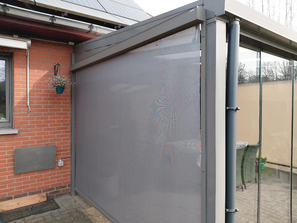 Electrische screen, Tuin en Terras, Ophalen, Gebruikt, 150 tot 300 cm, 250 cm tot 450 cm