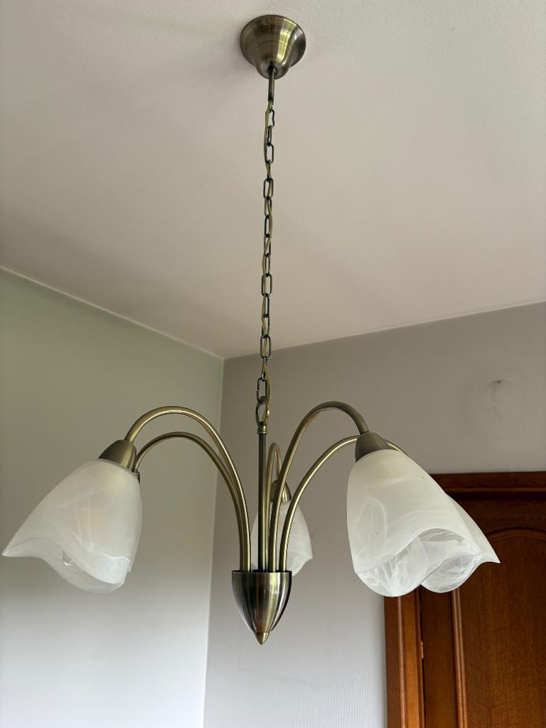 Vintage art deco luster, Ophalen, Zo goed als nieuw, Glas