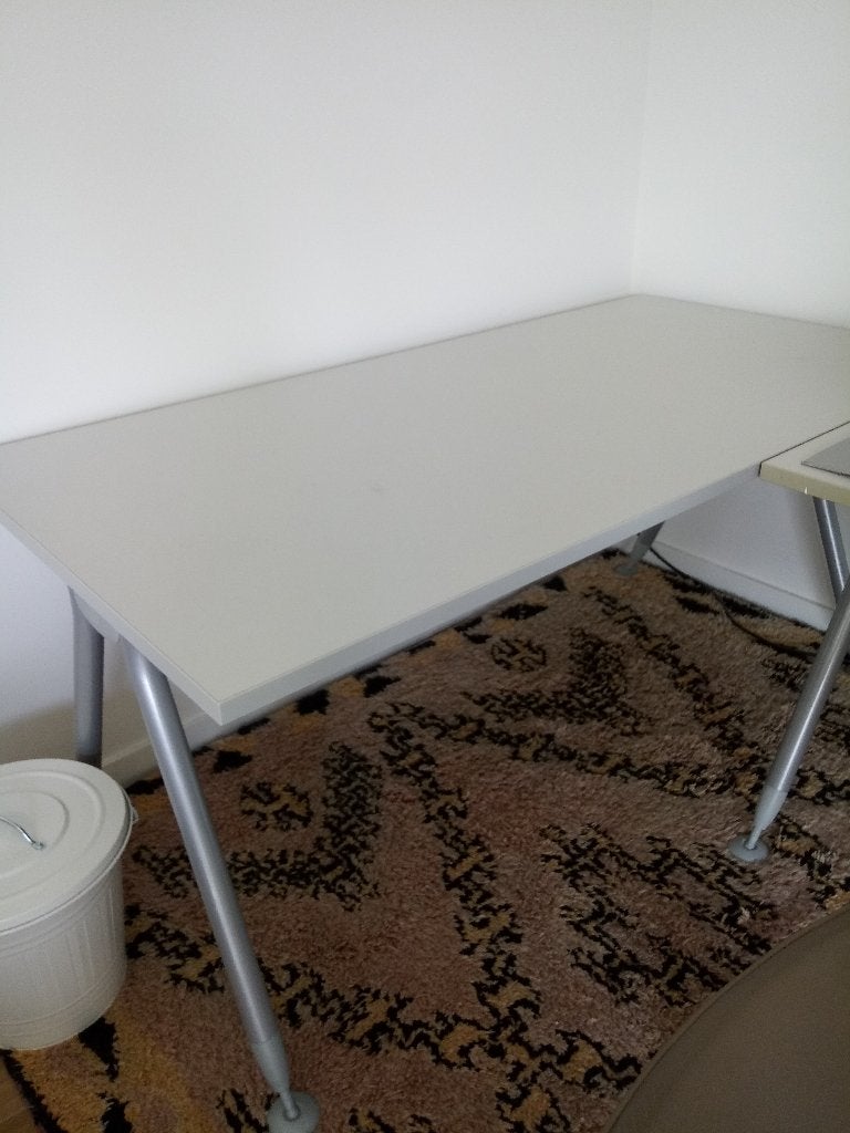 burotafel grijs, Ophalen, Gebruikt, Grijs, Kunststof