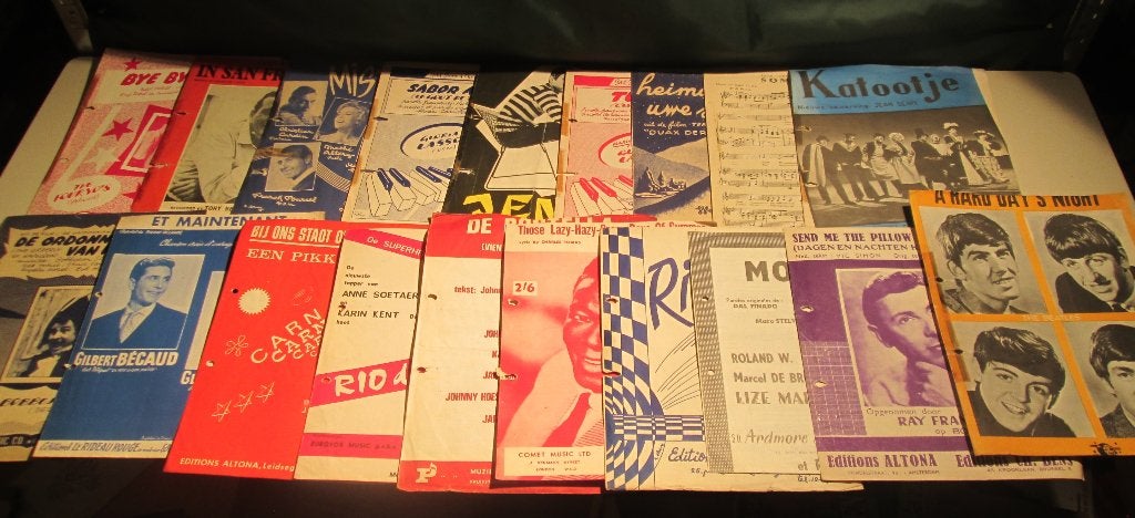 19 Oude Partituren / Bladmuziek, Muziek en Instrumenten, Bladmuziek, Ophalen of Verzenden, Zo goed als nieuw