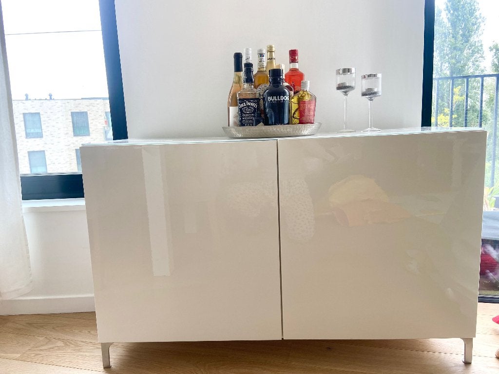 Kast  glazed bovenblad 120x41x75cm, Huis en Inrichting, Kasten | Overige, Ophalen, Zo goed als nieuw